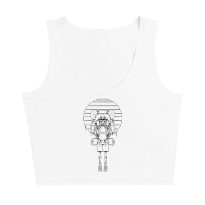 SKELLIES Women's Line Graphic Crop Top - Skeleton Hiking Crop Top Line Print, Casual Wear