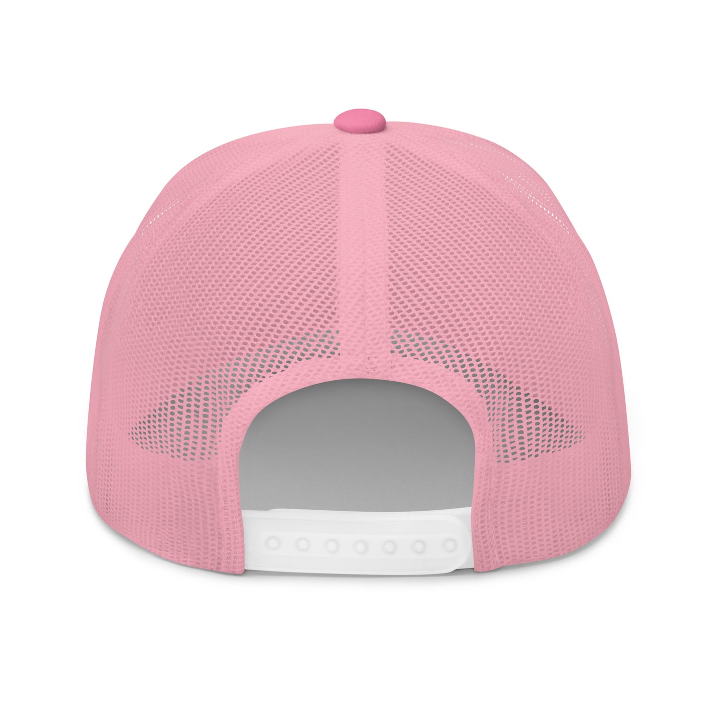 SKELLIES Classic Pink Trucker Hat - Breathable Mesh Back, Adjustable Snapback, Durable Embroidered Logo, Unisex Cap