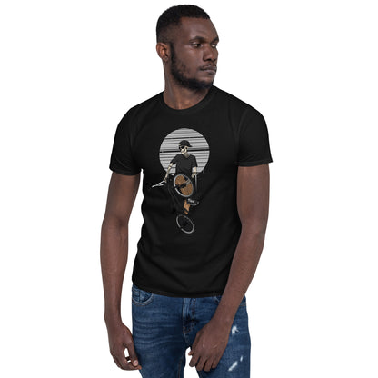 SKELLIES Men's Graphic T-shirt - Skeleton BMXing T-shirt Print, Regular Fit, Casual Wear