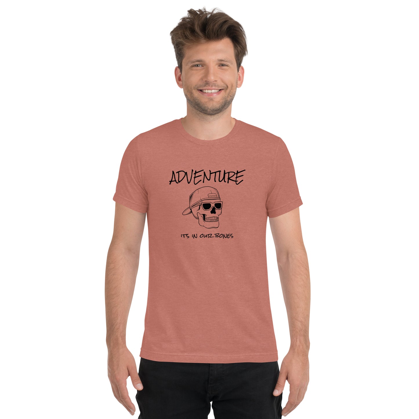 Adventure Skull Men's Tri-Blend T