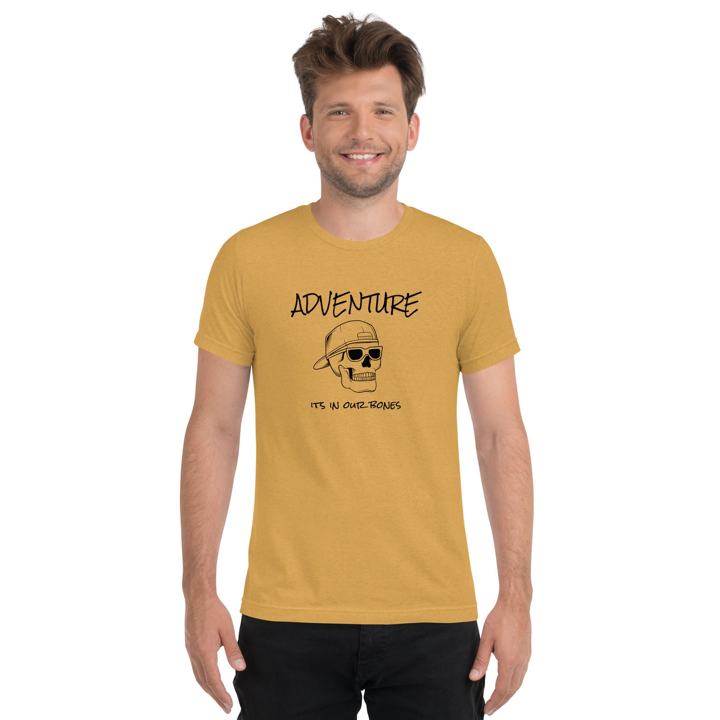 Adventure Skull Men's Tri-Blend T