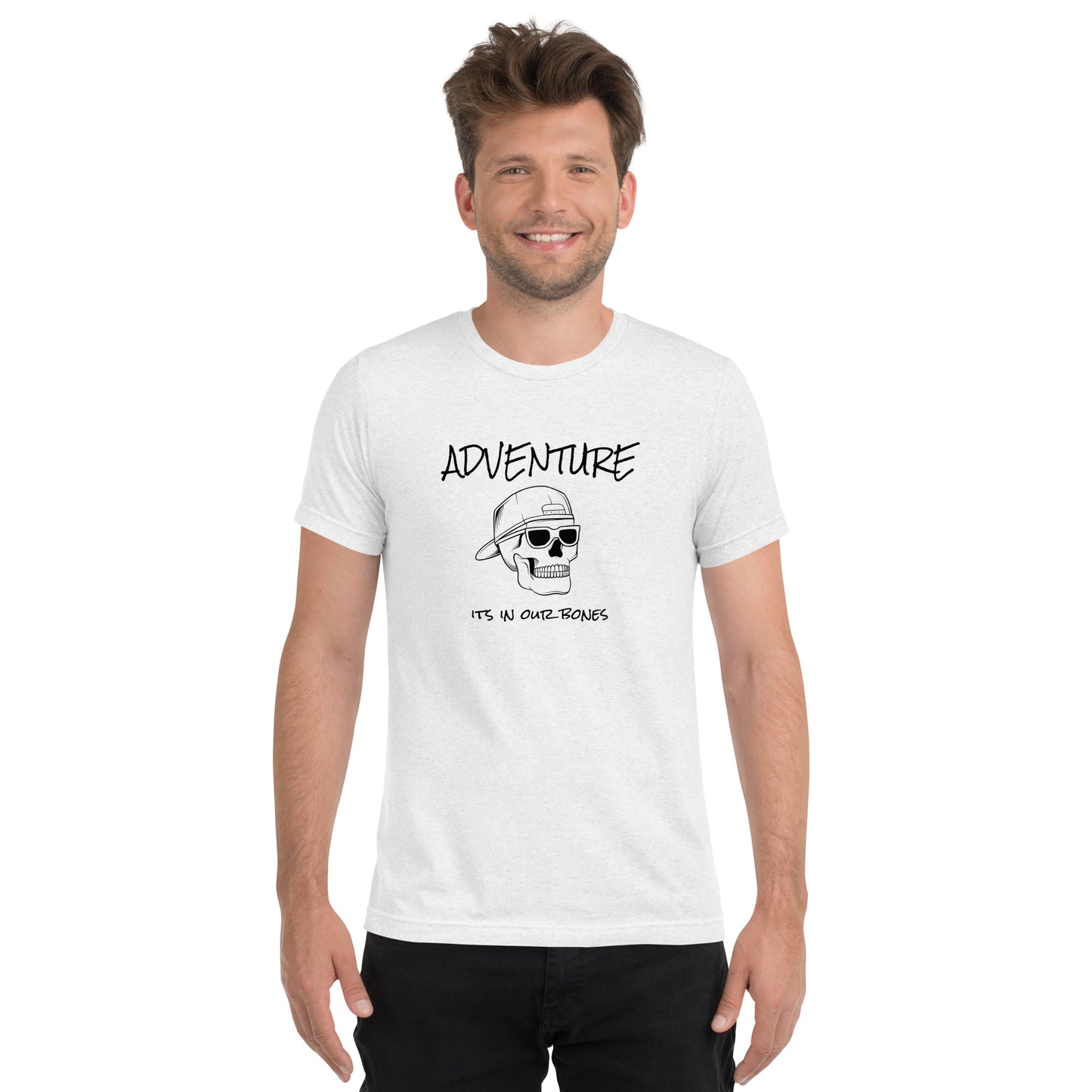 Adventure Skull Men's Tri-Blend T