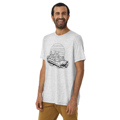 Rafting Line Men's Tri-Blend T